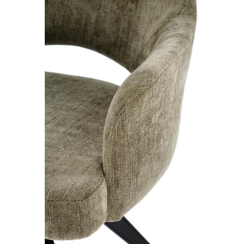 oliwkowa tapicerka obrotowego krzesła Nortes