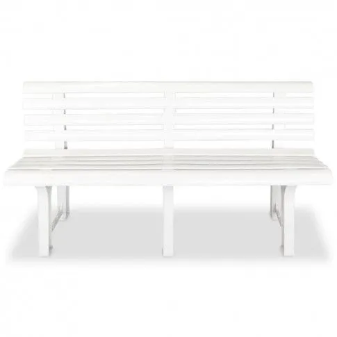Fotografia Ławka ogrodowa Aniko - biała z kategorii Ławki ogrodowe