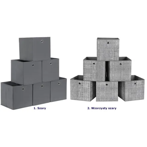 kolory kompletu 6 skladanych organizerow almeri