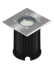 Czarna najazdowa lampa ogrodowa LED - O015-Jantun