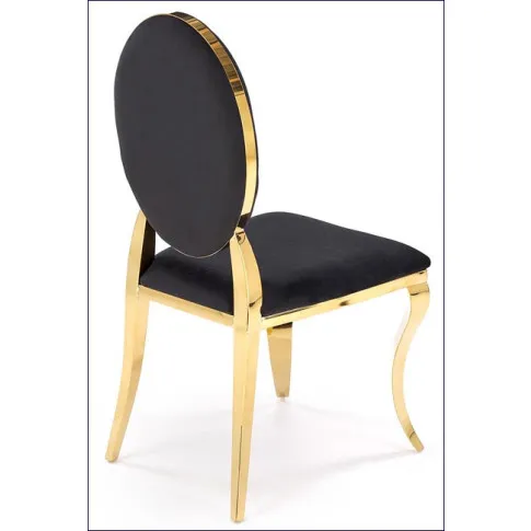 czarno złote krzesło ludwik Ermano