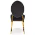 krzesło ludwikowskie czarno-złote Ermano