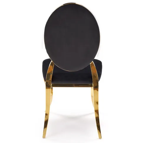 krzesło ludwikowskie czarno-złote Ermano