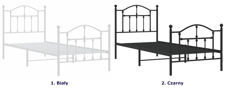 Dostępne kolory łóżek Azos