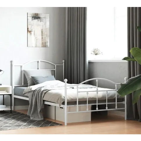 Biale lozko pojedyncze Wroxo