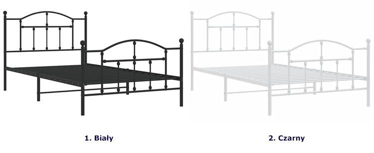 Dostępne kolory łóżek Azos