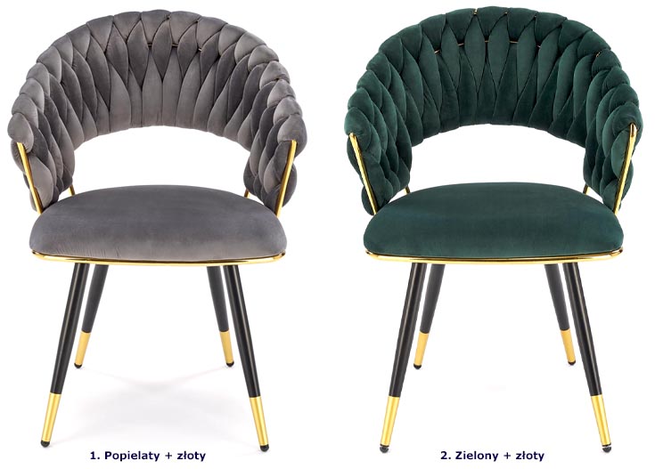 Dostępne kolory krzesła Braga