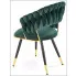 zielono złote krzesło glamour Braga