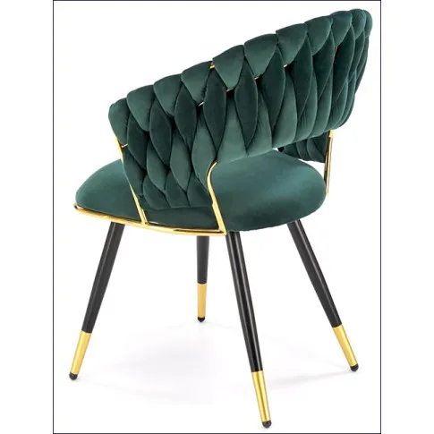 zielono złote krzesło glamour Braga
