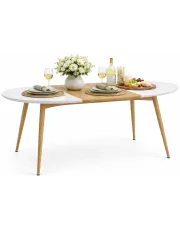 Biały rozkładany stół do kuchni i jadalni Tryrox w sklepie Edinos.pl