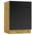 Szafka dolna z szufladą 60 cm dąb artisan + czarny - Granada 9X