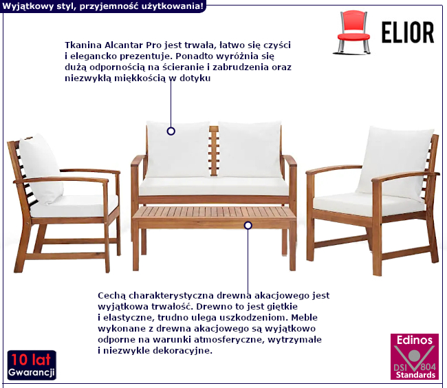 Zestaw mebli ogrodowych Pikon