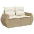 Beżowa dwuosobowa sofa ogrodowa - Alicante 4X