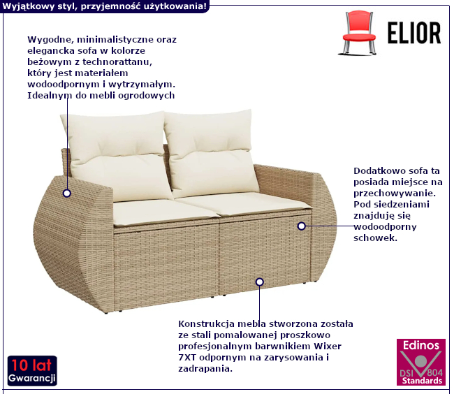 Sofa ogrodowa Andora 4X