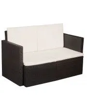 Sofa ogrodowa Jules - brązowa w sklepie Edinos.pl