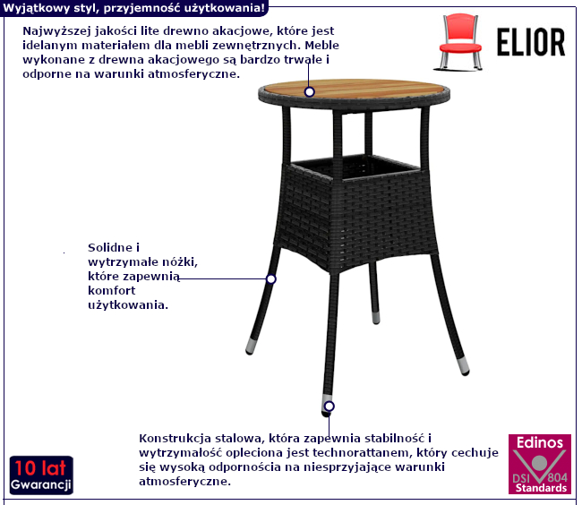 Stół do ogrodu Ukross