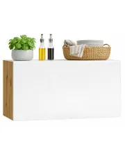 Szafka na okap 60 cm dąb artisan + popiel - Orfa 22X w sklepie Edinos.pl