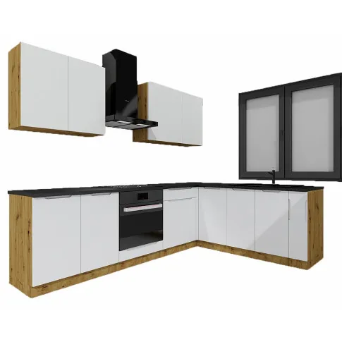 zestaw mebli kuchennych szarych Granada 28X