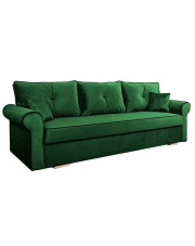 Rozkładana kanapa z funkcją spania butelkowa zieleń - Blosse 4X