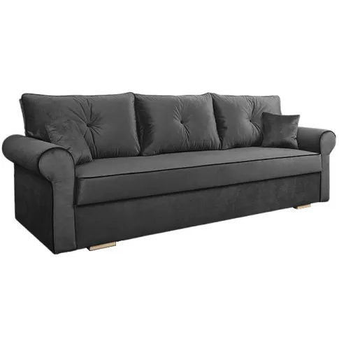 Grafitowa kanapa z poduszkami Blosse 4X