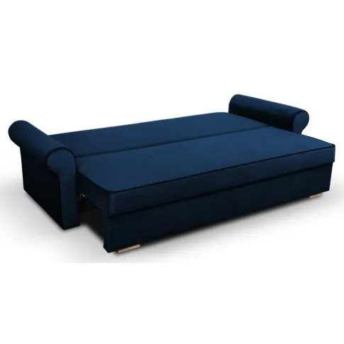 Granatowa kanapa z funkcją spania Blosse 4X