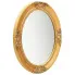 Złote owalne lustro w rustykalnym stylu - Gloros 3X
