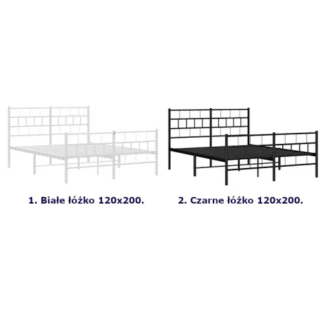 Kolory łóżka 120x200 Lunaro