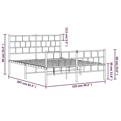 Lunaro wymiary łóżka