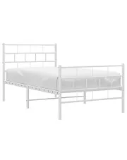 Białe łóżko dla jednej osoby 90x200 - Lunaro w sklepie Edinos.pl