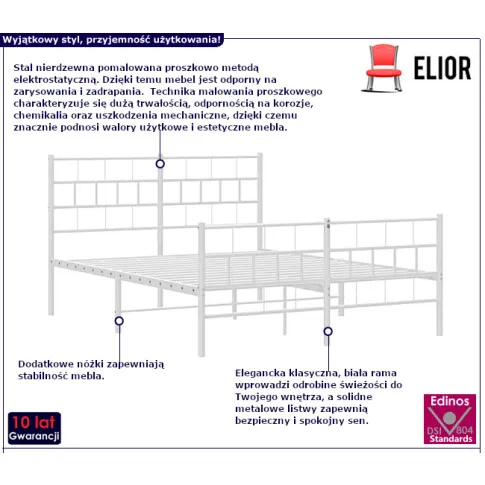 Lunaro rama łóżka dwuosobowa
