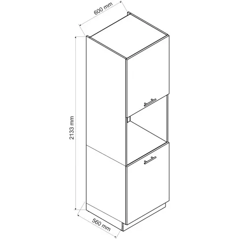 wymiary szafki pod piekarnik Beril 7X