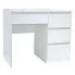 Zdjęcie produktu Białe biurko do toaletki z szufladami - Bako 3X.