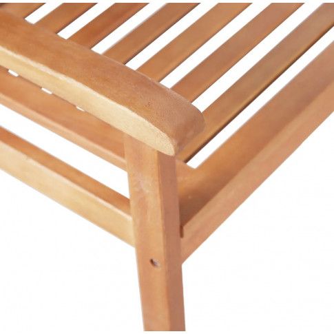 Szczegółowe zdjęcie nr 5 produktu Drewniana ławka ogrodowa Infis - brązowa