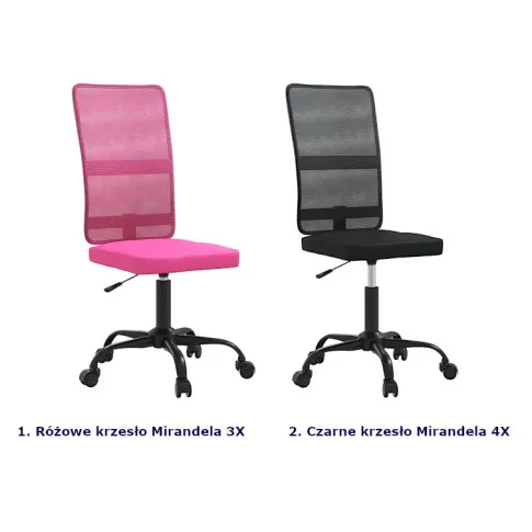 Kolory krzesła Mirandela 