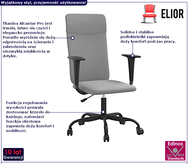 Krzesło biurowe Lorca 4X