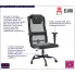 Manresa 3X czarno-szare krzesło biurowe