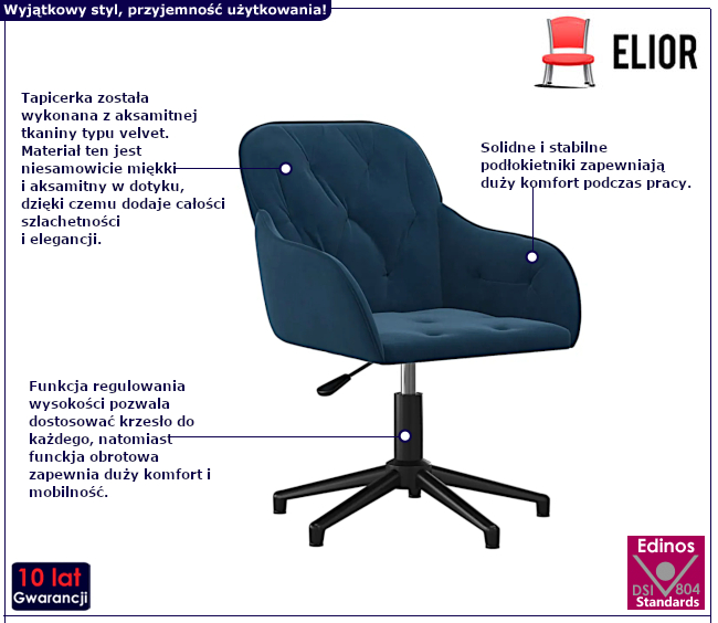Krzesło biurowe Almada 13X