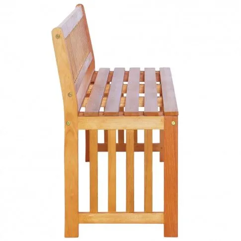 Zdjęcie drewniana ławka ogrodowa Zarella brązowa | Edinos.pl