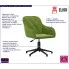 Almada 9X jasnozielone krzesło biurowe