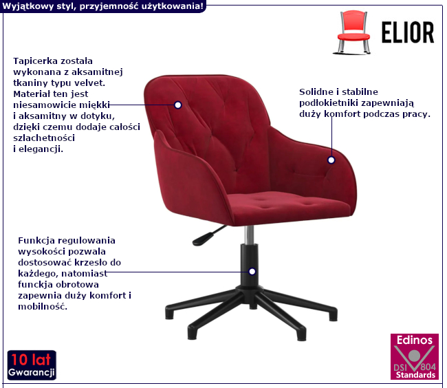 Krzesło biurowe Lunara 7X