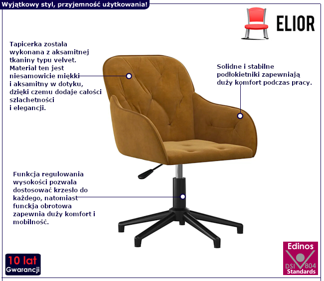 Krzesło biurowe Almada 4X