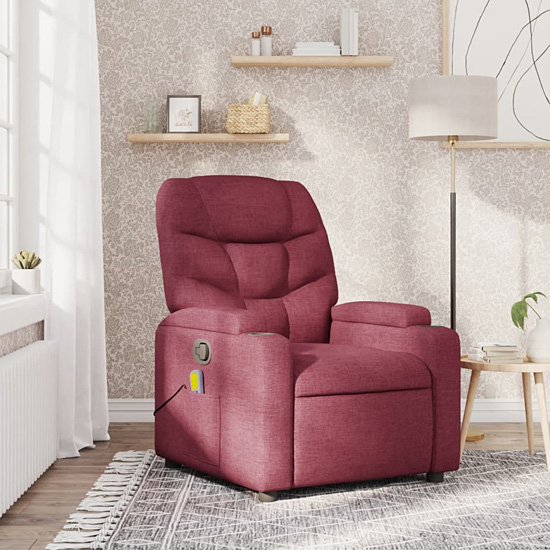 Wizualizacja fotela Luzof 3X kolor burgund
