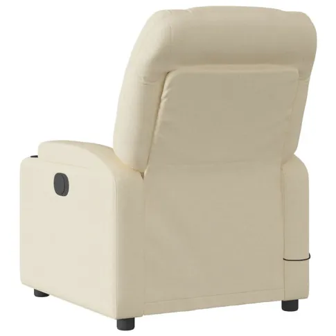 Klasyczny fotel z masażem Luzof 3X kremowy