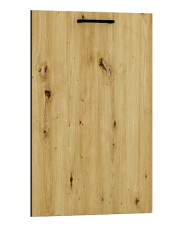 Front zmywarki z panelem ukrytym 45 cm dąb artisan - Beril 16X
