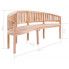 Szczegółowe zdjęcie nr 6 produktu Drewniana ławka ogrodowa Ollen - brązowa