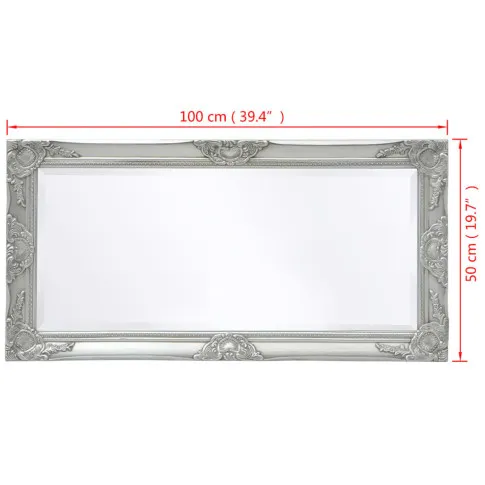 wiszące prostokatne lustro sanowe Gloros 6X