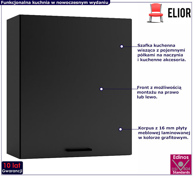 Szafka kuchenna 60 cm grafit Coleo 21X
