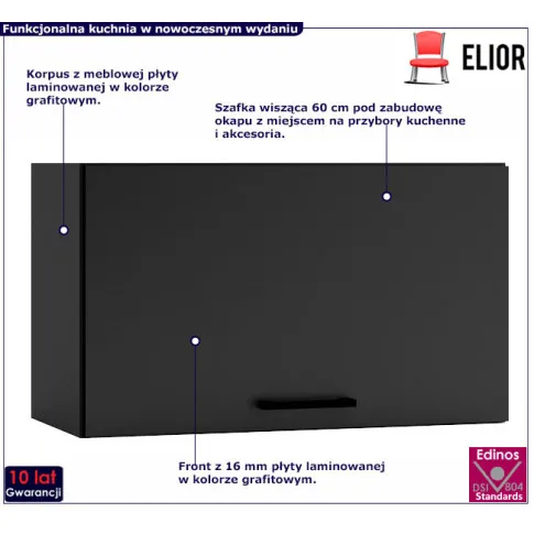 szafka nad okap grafit Beril 22X