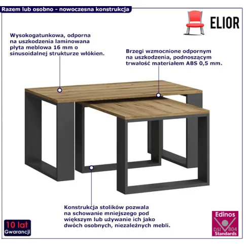 Zestaw stolików kawowych Olvero
