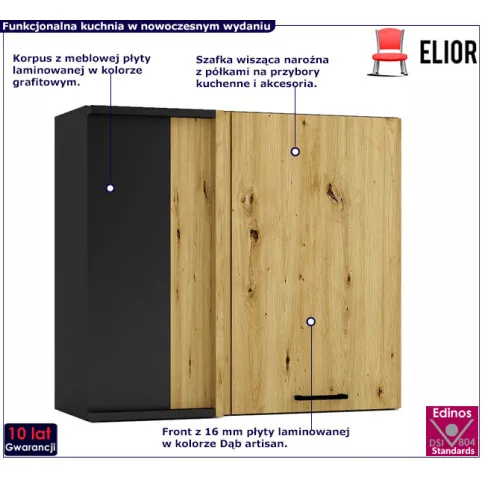 rogowa szafka górna artisan Beril 24X